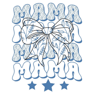 Coquette Bow Mama Sticker