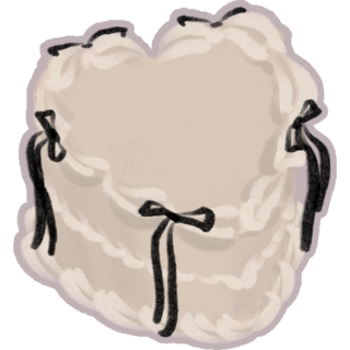 Coquette Cake Art Sticker