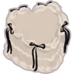 Coquette Cake Art Sticker