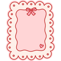 Coquette Card Sticker