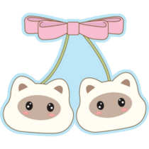 Coquette Cats Sticker