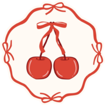 Coquette Cherry Sticker