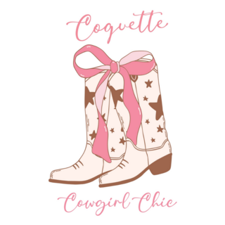 Coquette Cowgirl Boots Sticker