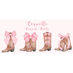 Coquette Cowgirl Boots Sticker