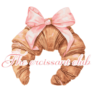Coquette Croissant Sticker
