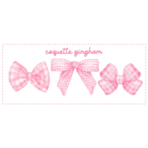 Coquette Gingham Sticker