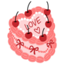 Coquette Love Cake Sticker