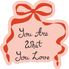 Coquette Quote Sticker
