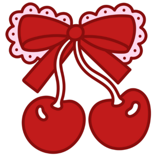 Coquette Ruffle Bow Sticker