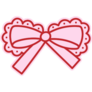 Coquette Ruffle Bow Sticker