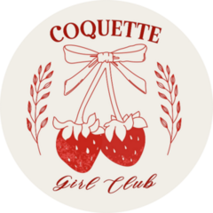 Coquette Strawberry Sticker