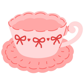 Coquette Tea Sticker