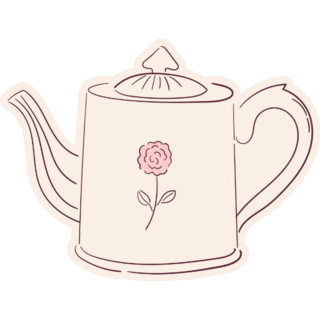 Coquette Teapot Sticker