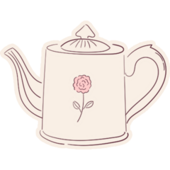 Coquette Teapot Sticker