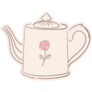Coquette Teapot Sticker