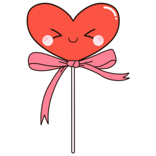 Coquette Valentine Candy Sticker