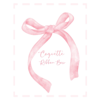 Coquette Watercolor Sticker