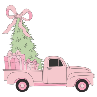 Coquette Xmas Truck Sticker