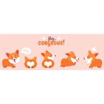 Corgeous Sticker Sheet
