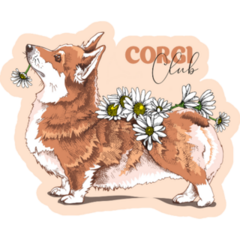 Corgi Club Sticker