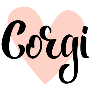 Corgi Lover Heart Sticker