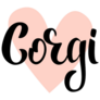 Corgi Lover Heart Sticker