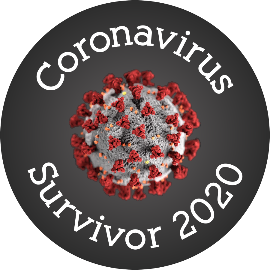 Vibrant, High-Quality Coronavirus Survivor Stickers