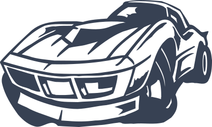 Corvette Car Sticker