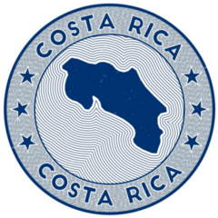 Costa Rica Badge Sticker