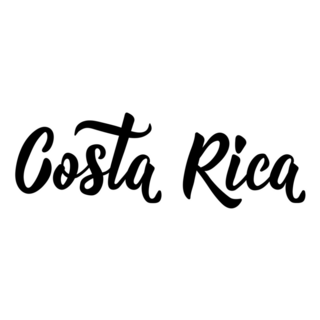 Costa Rica Cute Font Sticker 