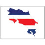 Costa Rica Flag Rectangle Sticker