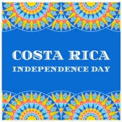 Costa Rica Independence Sticker