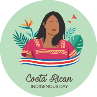 Costa Rica Indigenous Day Sticker
