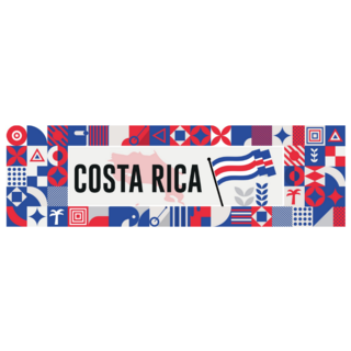 Costa Rica National Banner Sticker