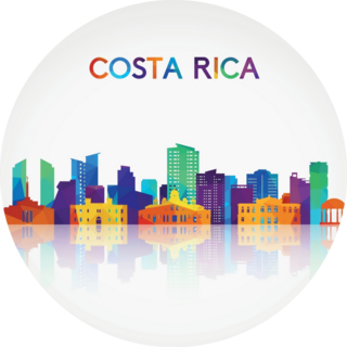 Costa Rica Silhouette Sticker