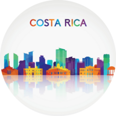 Costa Rica Silhouette Sticker