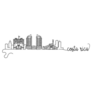 Costa Rica Skyline Sticker