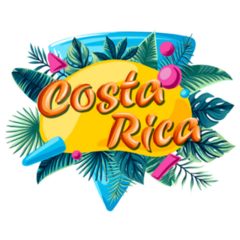 Costa Rica Tropical Sticker