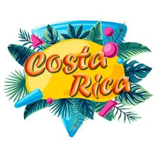 Costa Rica Tropical Sticker