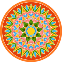 Costa Rican Mandala Sticker 