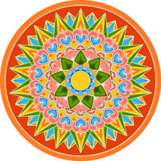 Costa Rican Mandala Sticker 