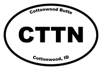 Cottonwood Butte Oval Sticker