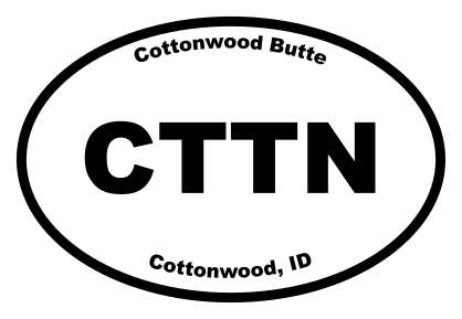 Cottonwood Butte Oval Sticker