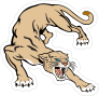 Cougar Mascot Sticker