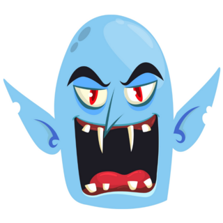 Count Dracula Face Sticker