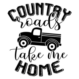Country Roads Take Me Home Farm Sticker