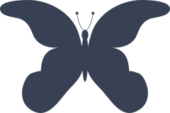 Courageous Wavy Butterfly Sticker