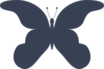 Courageous Wavy Butterfly Sticker