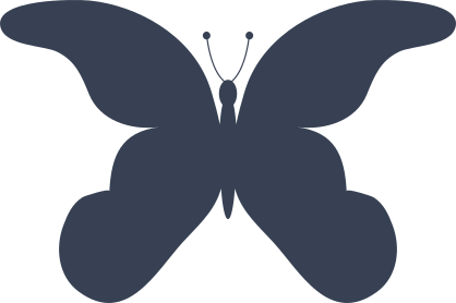 Courageous Wavy Butterfly Sticker