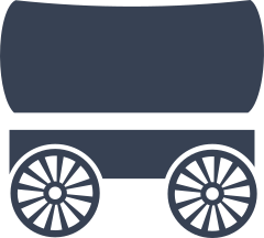 Covered Wagon Sticker